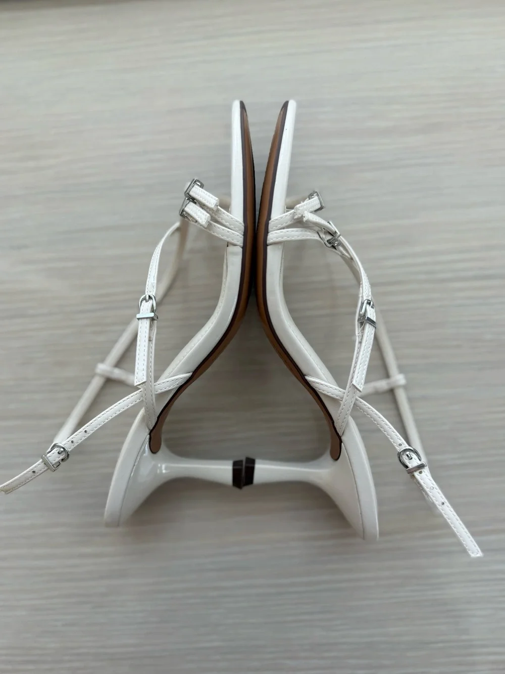 NWOT Zara Buckled Heel Sandals - Picture 5 of 6